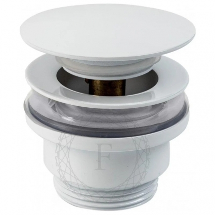 Донный клапан для раковины FILARETE FL75W, белый