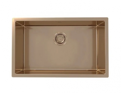 Alveus Мойка для кухни QUADRIX MONARCH 60 NEW COPPER 740x400x200 в компл. с выпуском без сифона,, прямоугольная