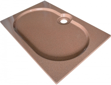 Поддон для душа GuteWetter Deluxe 120x80x2 Q терракот прямоугольный, низкий