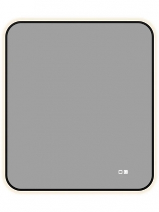Зеркало Aquanet Контур 800х700 LED TX антипар, черный 367662