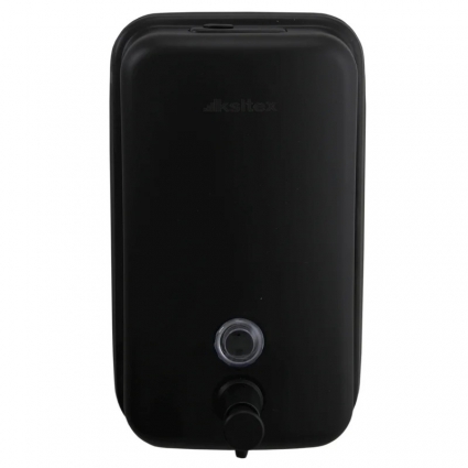 Ksitex SD 1618-1000 B (дозатор для мыла,нерж,черный), 12.5x6.8x21 см