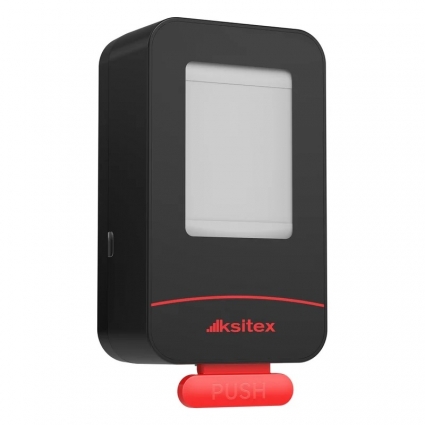 Ksitex SD-203B-800 (дозатор для мыла, пластик,черный,800мл.), 11.5x7.5x22.5 см