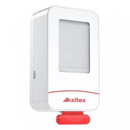 Ksitex SD-203W-800 (дозатор для мыла, пластик. белый,800мл.), 11.5x7.5x22.5 см