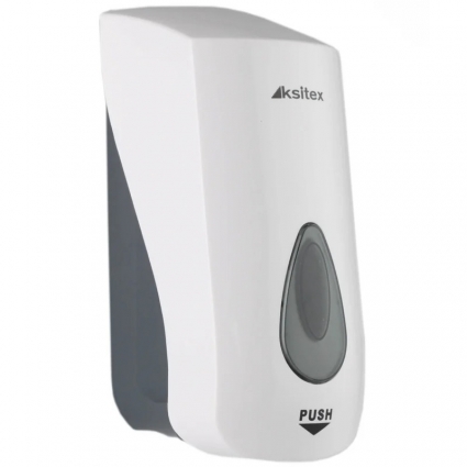 Ksitex SD-1068AD-1000(бел.дозатор для мыла,пластик), белый, 11x11.5x24.5 см