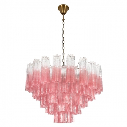 Подвесная люстра Loft IT Murano 10580/800 Clear pink в стиле арт-деко, цвет розовый