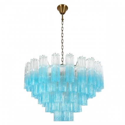 Подвесная люстра Loft IT Murano 10580/800 Clear blue в стиле арт-деко, цвет голубой