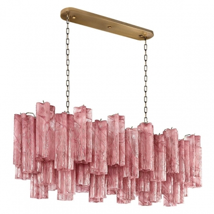 Подвесная люстра Loft IT Murano 10580/1000R Pink в стиле арт-деко, цвет розовый