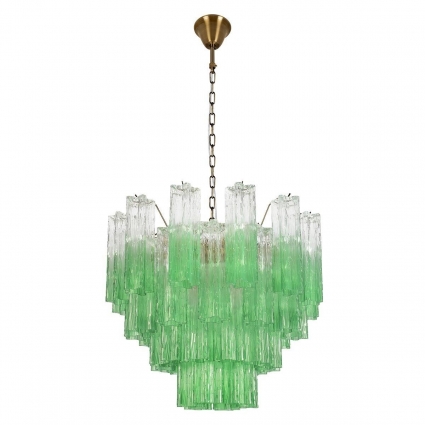 Подвесная люстра Loft IT Murano 10580/600 Clear green в стиле арт-деко, цвет зеленый