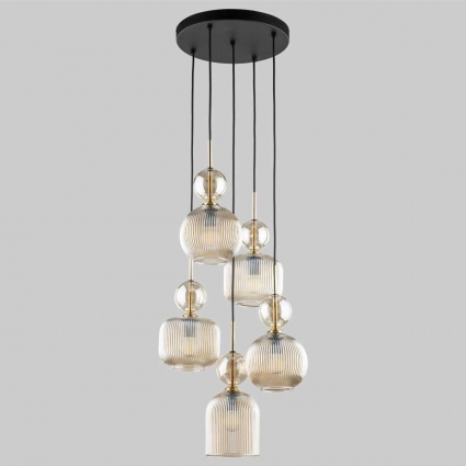 Подвесной светильник TK Lighting 11043 Sophia Cognac a071826 в стиле арт-деко, цвет бежевый