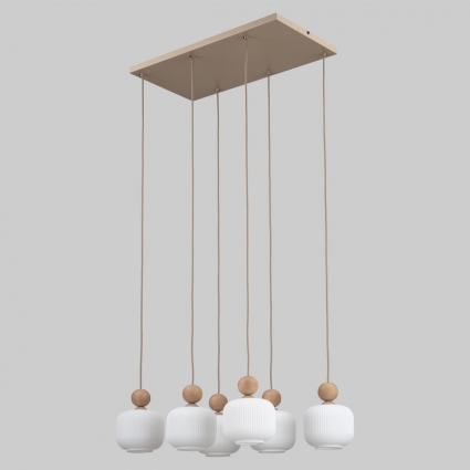 Подвесной светильник TK Lighting 11052 Ballo a071818 цвет бежевый, мощность 60 Вт