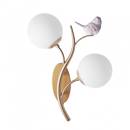 Бра Arte Lamp Camomilla A9712AP-2SG в стиле прованс, цвет белый, мощность 80 Вт