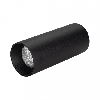 Потолочный светодиодный светильник Arlight SP-Polo-Surface-R65-8W Warm3000 027506 в современном стиле, цвет черный