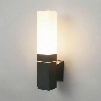 Уличный настенный светодиодный светильник Elektrostandarda 1534 TECHNO LED 3000K чёрный a072067 в современном стиле, цвет черный