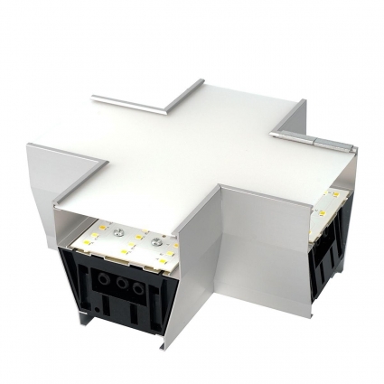 Светильник коннектор X-образный Feron AL4036X RetailRay 51874 цвет серебро