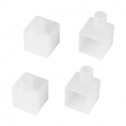 Заглушка WPH-FLEX-1616-90 WHITE с отверстием  Arlight 058044, цвет белый