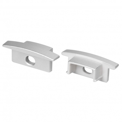 Заглушка LINE-2308-F SILVER с отверстием Arlight 054383, цвет серебро