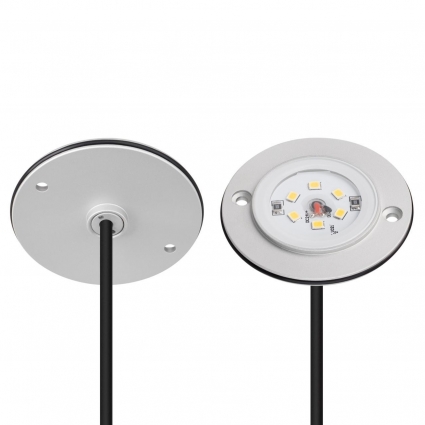 Светильник ART-DECK-LAMP-R56-3W Warm2700 (SL, 120 deg, 24V) Arlight 060622, цвет серебро