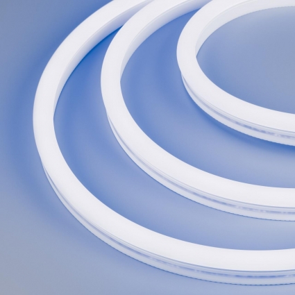 Светодиодная лента герметичная WAVE-SIDE-A120-12x25mm 230V Blue (12 W/m, IP67, 50m, wire x2) Arlight 051946, цвет белый