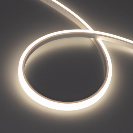 Светодиодная лента герметичная WAVE-TOP-PU-A144-10x10mm 24V Day4000 (5 W/m, IP68, 1m, wire x1) Arlight 052614, цвет белый