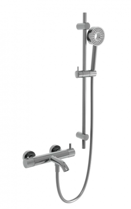 Смеситель для ванны с душем Milleau ML81803M/0705Q.BD-CR глянцевый хром, однорычажный, длина излива 22.2 см