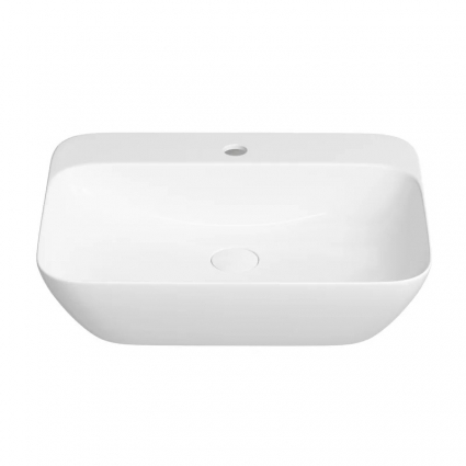 Накладная или подвесная раковина для ванной Lavinia Boho Bathroom Sink 33311113: умывальник из фарфора 54 см, прямоугольный, цвет глянцевый белый