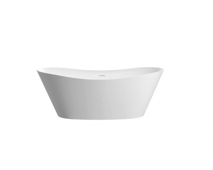 Ванна из искусственного камня Vincea VBT-4S08MW, 1700х780х620, белая матовая, отдельностоящая, объем 380 л.