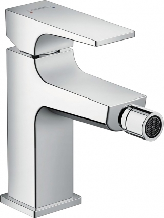 Смеситель Hansgrohe Metropol 32520000 для биде, с донным клапаном Push-Open, однорычажный, хром