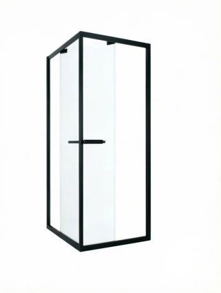 Душевой уголок Vegas Glass Z+ZPV Внутрь 90*90 02M 01 профиль матовый черный, стекло прозрачное, квадратный