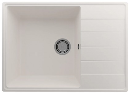 Мойка кухонная Ulgran Quartz Prima 700-01 70x50, жасмин, встраиваемая сверху, кварц, матовая, прямоугольная