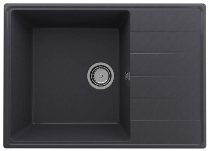 Мойка кухонная Ulgran Quartz Prima 700-08 70x50, космос, встраиваемая сверху, кварц, матовая, прямоугольная