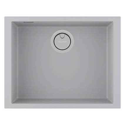 Мойка кухонная Paulmark Neo classic 56 PM965644-UGR 43x56, urban grey, встраиваемая снизу, искусственный гранит, матовая, прямоугольная