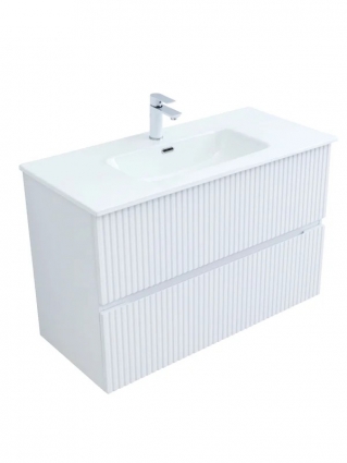 Aquanet Тумба Джейн 2.0 120 (Flat) цв.белый сатин (373269) матовая, с ящиками