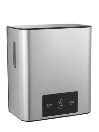 Диспенсер бумажных полотенец SantiLine SL-8009 матовый хром сенсорный, прямоугольный, 31x20.5x35.5 см