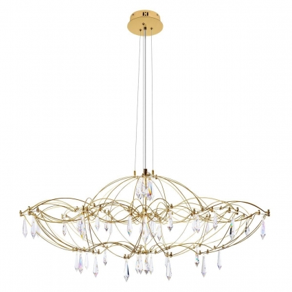 Подвесная люстра Loft IT Mira 10586/900 Gold Asfour в стиле арт-деко, мощность 27 Вт