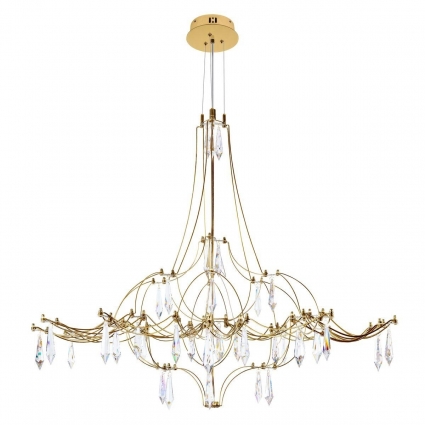 Подвесная люстра Loft IT Mira 10588/800 Gold Asfour в стиле арт-деко, мощность 22.5 Вт