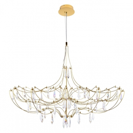 Подвесная люстра Loft IT Mira 10589/900 Gold Asfour в стиле арт-деко, мощность 28.5 Вт