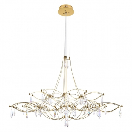 Подвесная люстра Loft IT Mira 10590/1000 Gold Asfour в стиле арт-деко, мощность 24 Вт