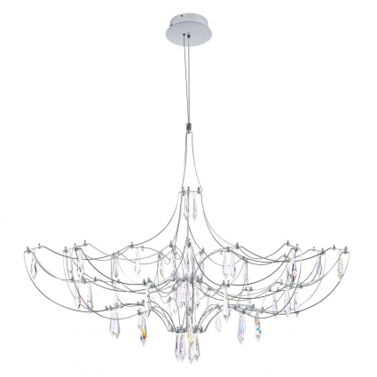 Подвесная люстра Loft IT Mira 10589/900 Silver Asfour в стиле арт-деко, цвет серебро