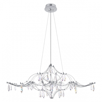 Подвесная люстра Loft IT Mira 10587/1000 Silver Asfour в стиле арт-деко, цвет серебро