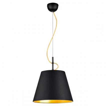 Подвесной светильник Lussole Loft Yukon LSP-8053 в современном стиле, цвет черный