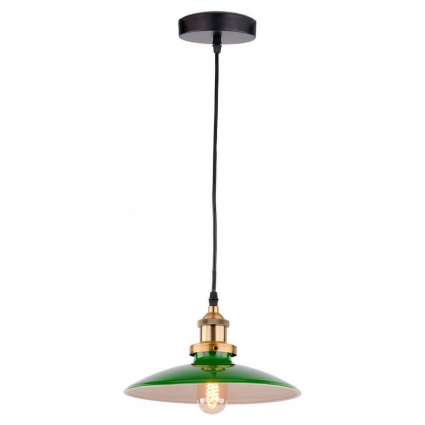 Подвесной светильник Lussole Loft Badger GRLSP-9543 цвет зеленый, мощность 10 Вт