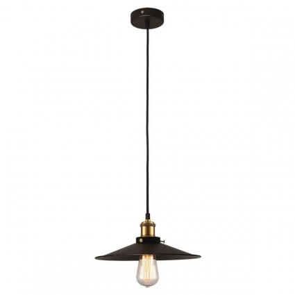 Подвесной светильник Lussole Loft New York GRLSP-9601 в стиле лофт, цвет черный