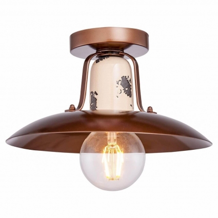 Потолочный светильник Lussole Loft Vermilion LSP-8161 в стиле лофт, цвет коричневый