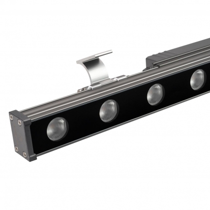 Линейный прожектор AR-LINE-500-9W Warm3000 (GR, 15 deg, 230V) Arlight 052891, цвет серый