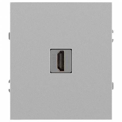 Розетка ЭРА Arktik 16-3114-03 HDMI алюминий Б0070506 цвет серый
