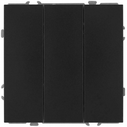 Выключатель ЭРА Galaxy 15-1107-05 тройной 10АХ-250В IP20 антрацит Б0070722 цвет серый