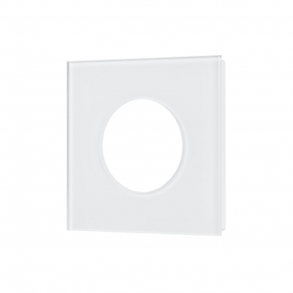 Рамка стеклянная FRM-GLARE-GC-1-WH Arlight 043832 цвет белый