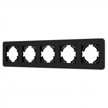 Рамка стеклянная FRM-OMALI-SFGS-5-BK Arlight 049721 цвет черный