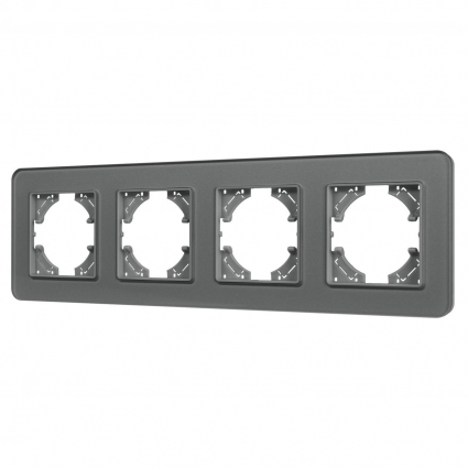 Рамка стеклянная FRM-OMALI-SFGS-4-GR Arlight 049718 цвет серый