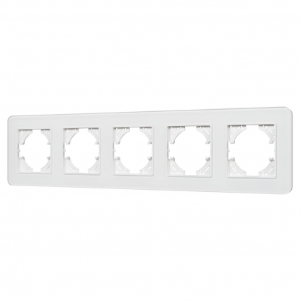 Рамка стеклянная FRM-OMALI-GS-5-WH Arlight 049704 цвет белый